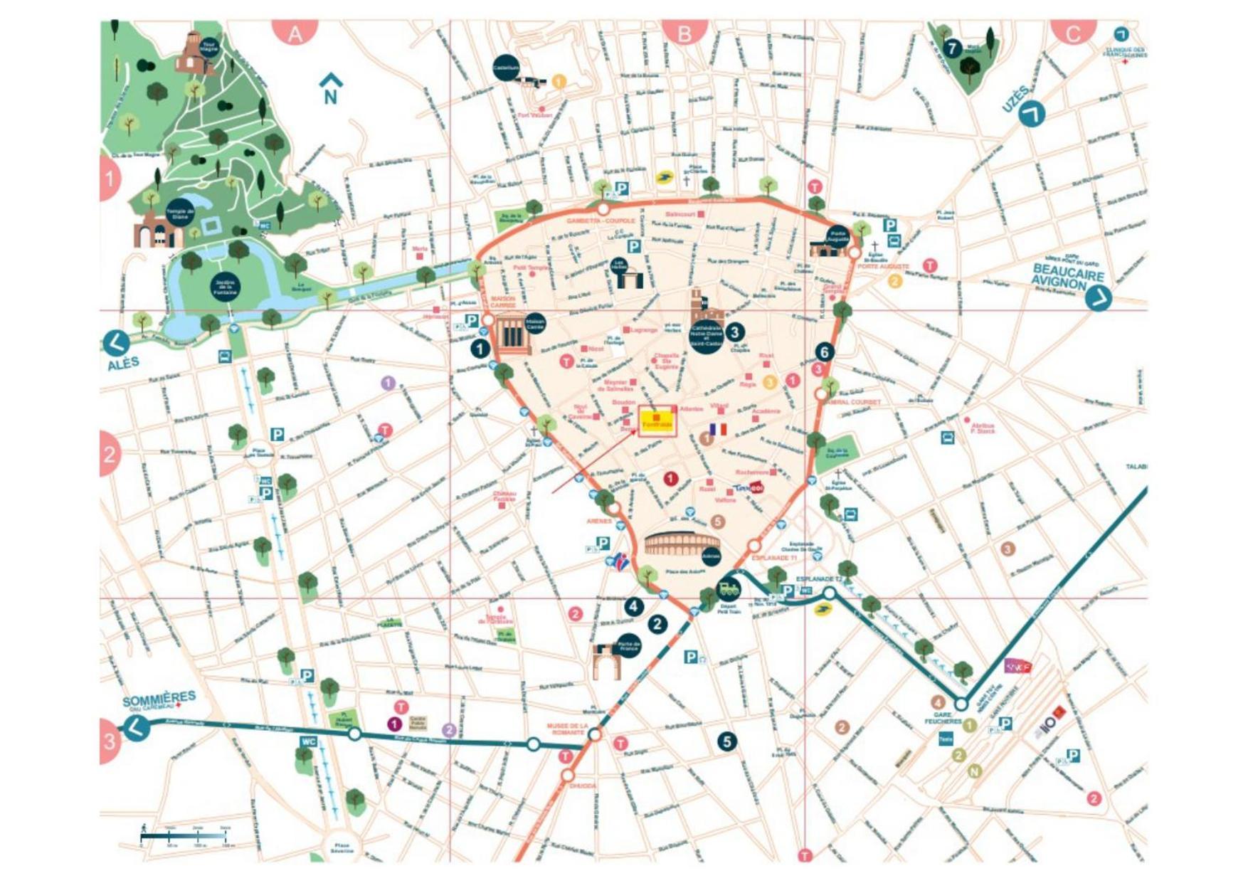 Au Coeur Du Centre Historique - Immeuble Classe - Terrasse - Climatise Nîmes Exteriör bild